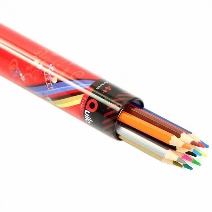 مداد رنگی 12 رنگ استوانه‌ای کویلو کد 634009
