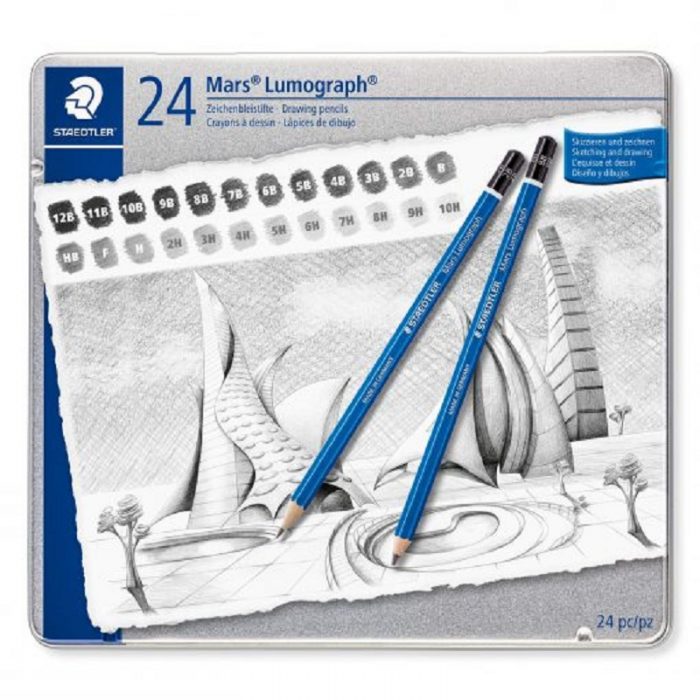ست 24 عددی مداد طراحی استدلر مدل مارس لوموگراف 100G