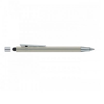Faber Castell NEO Slim Ball Pen With Stylus Stainless Steel Shiny