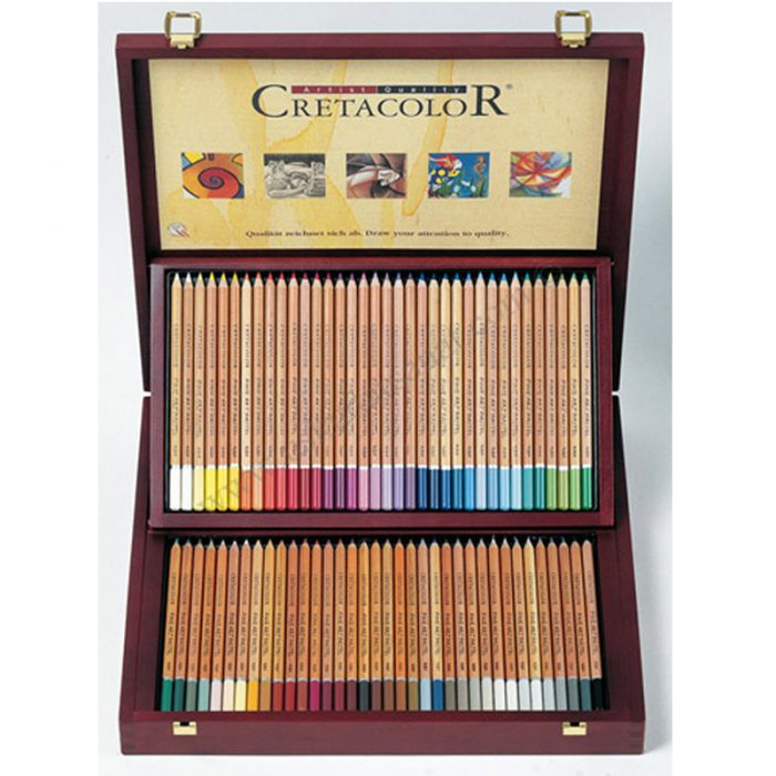 مداد پاستل 72 رنگ جعبه چوبی کرتاکالر مدل 47060