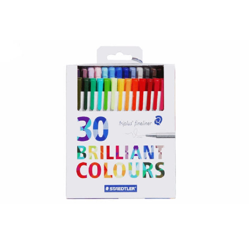 Staedtler TriPlus 334 C30P Fine Liner Pens in 30 Colours