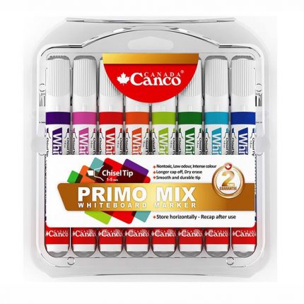 ماژیک وایت برد 8 رنگ کنکو مدل Primo Mix نوک گرد