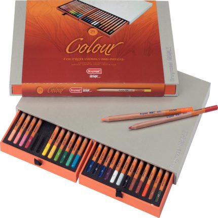 مداد رنگی برونزيل 24 رنگ جعبه چوبی آبرنگی