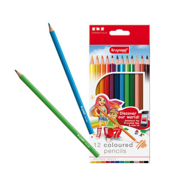 مداد رنگي برونزيل 12 رنگ جعبه مقوايي