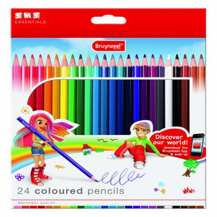 مداد رنگي برونزيل 24 رنگ جعبه مقوايي