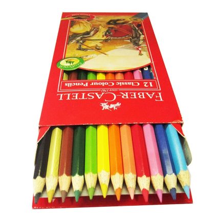 مداد رنگی فابر کاستل 12 رنگ جعبه مقوایی کلاسیک