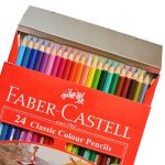 مداد رنگی فابر کاستل 24 رنگ جعبه مقوایی کلاسیک