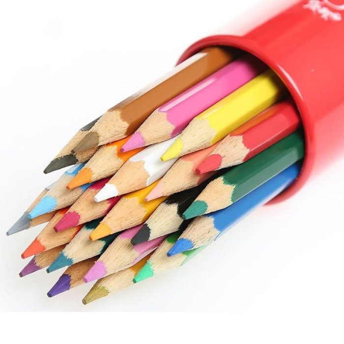 مداد رنگی فابر کاستل 12 رنگ استوانه ای