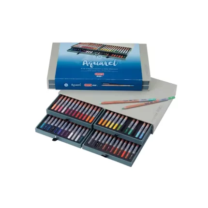 مداد رنگی برونزيل 48 رنگ جعبه چوبی آبرنگی